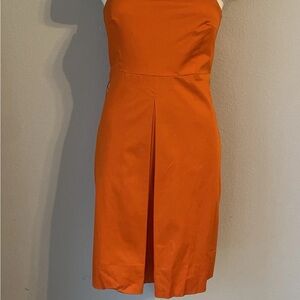 New York & Company Strapless Orange Dress size 10